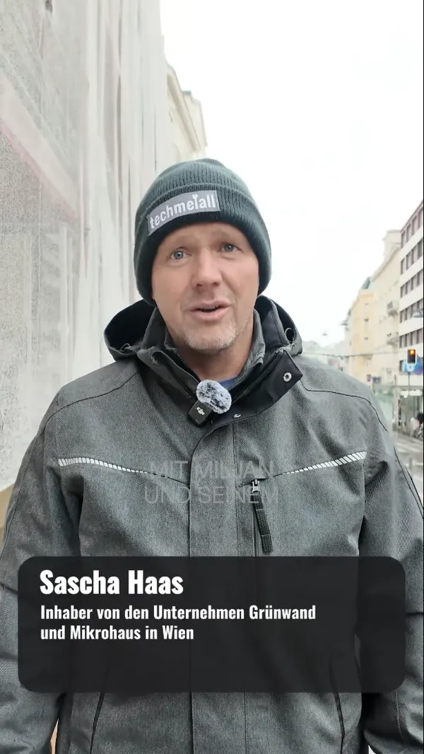 Sascha Haas, Grünwand i Mikrohaus, Beč